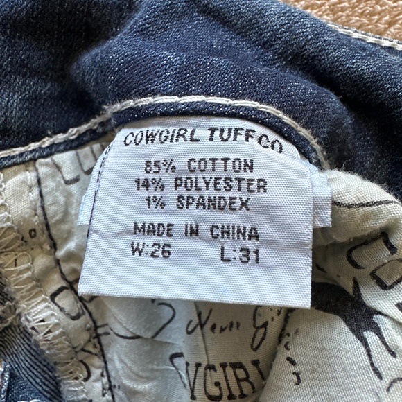 Cowgirl Tuff 26x31 Jeans - Picture 3 of 3